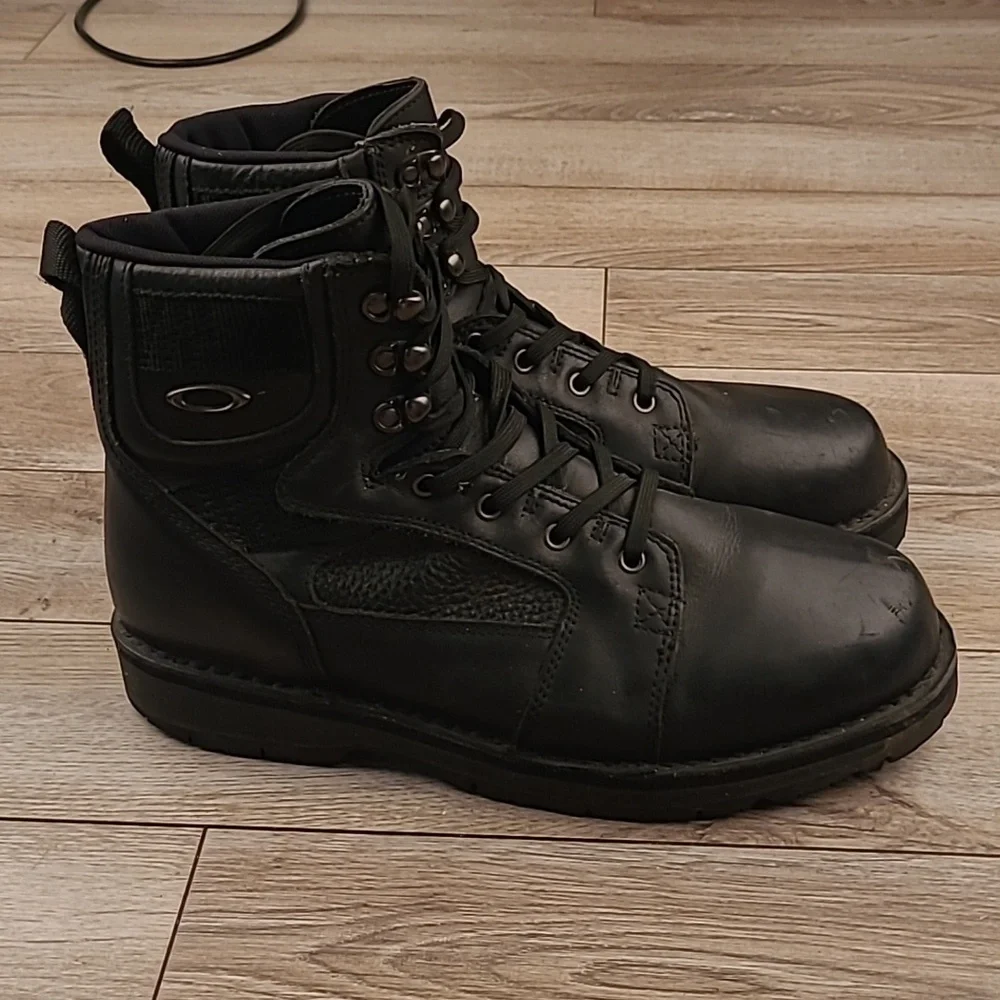 OAKLEY Stompers Tactical Field Gear Black Gatling Sz 12 Lace Up Boots‎ VTG RARE